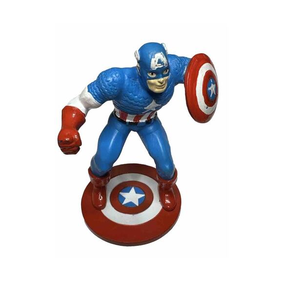 Marvel Other - 1991 Marvel Captain America Rubber Figure Hamilton Gifts Vintage Rare red white